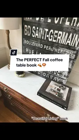 Snag the perfect fall coffee table book in a beautiful rich brown cover. 