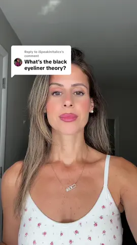 Replying to @iSpeakInItalics  black eyeliner theory #blackeyeliner 