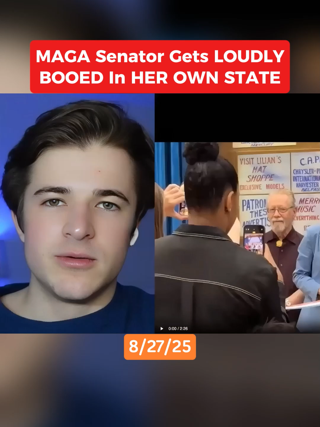 MAGA Senator Gets LOUDLY BOOED In HER OWN STATE #news #podcast #trump #HarrySisson #maga