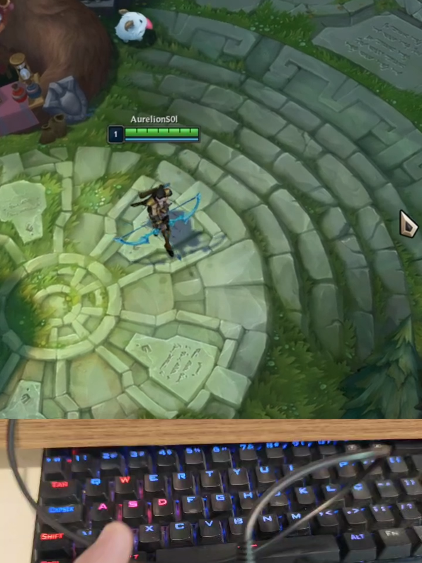 Jogando lol com controle 🤣🤣🤣 #leagueoflegends #lol #wasd #camera #controle #xbox360