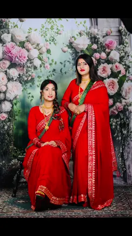 Teej special #sisters #red #teej @Archu Arshiv🫀😘 