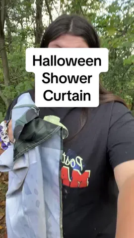 #halloweenshowercurtain #TikTokShopCreatorPicks #halloweenbathroom #showercurtains 