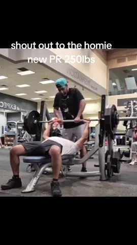 The homie hit a new PR on the bench press 250lbs congrats bro