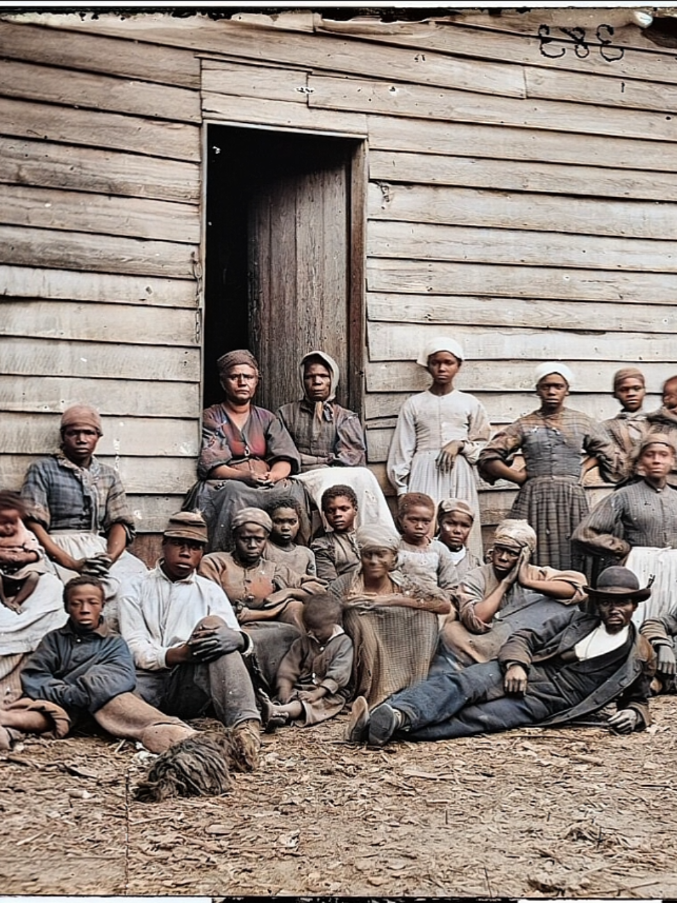 ✨Self-Emancipated People Make it Behind Union Lines in 1862. This powerful image captures a group of self-emancipated men, women, and children who found refuge behind Union lines during the Civil War. Taken at the Foller Plantation along the Pamunkey River, in Virginia, the photo was made by James F. Gibson on May 14, 1862. Often labeled at the time as 
