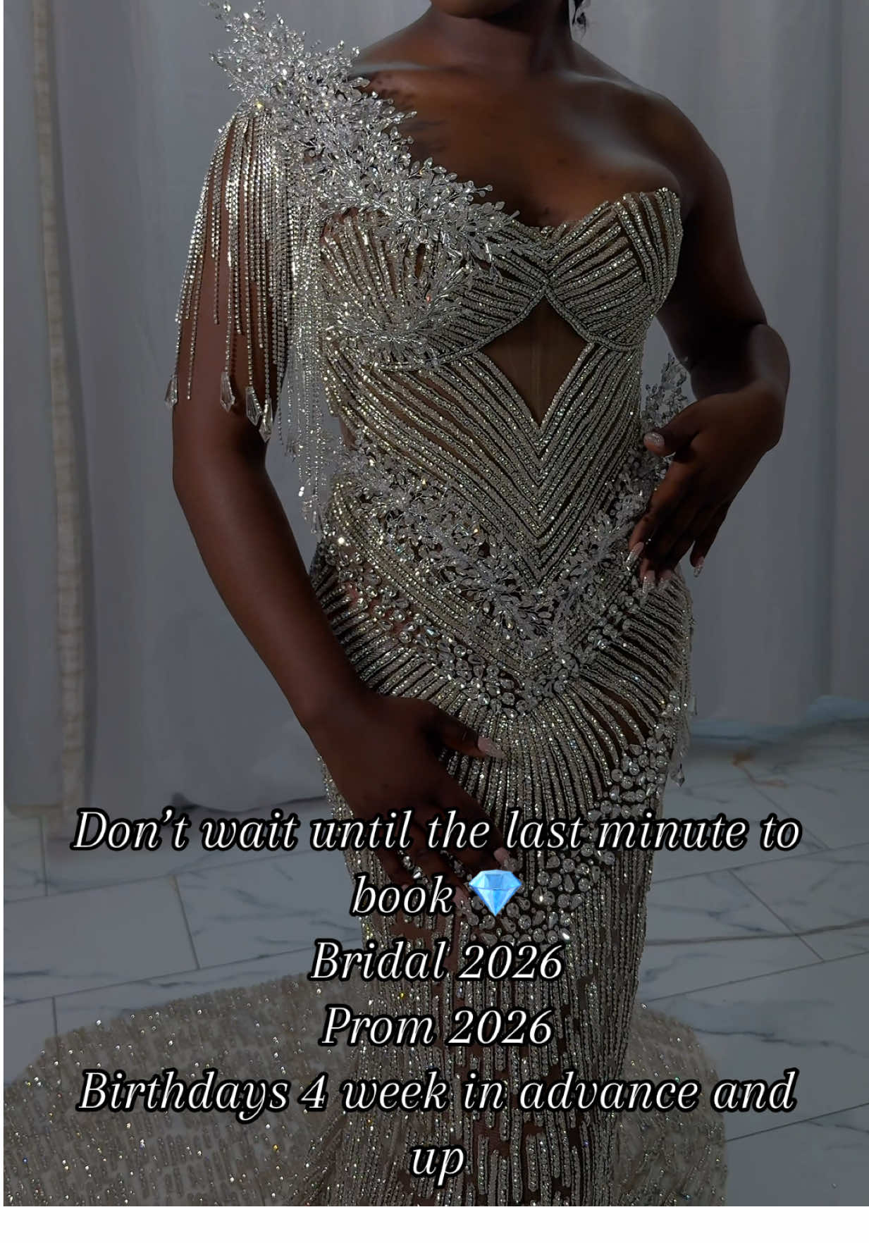 This gown is for sale 💎  Also available to be re made by custom request. Now booking for Bridal 2026, Prom 2026 , All Birthdays from 4 weeks in advance and up 💎 #casze #promdress #rhinestonedress #receptiondress #customgown 