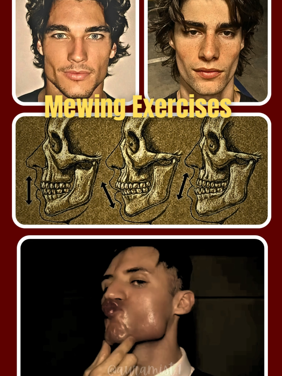 Mewing exercise + Jawline L shaped + sharp Jawline exercise ( do this everyday to see amazing results) ( 100% proved ) #fyp #mewing #jawline #looksmax #looksmaxing #jawlinechallenge #mewingtransformation #mewingtutorial #virall 