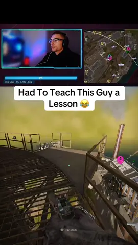 Bro was about to rage quit because they kept violating him 😂 #funny #callofduty #live #tiktoklive #livehighlights 
