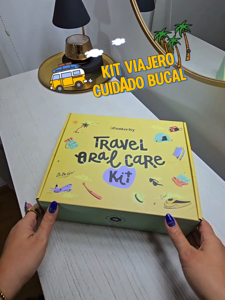 @Denterity 🦷 ✨ Tu sonrisa lista para viajar ✨ El Travel Oral Care Kit (8 piezas) es el aliado perfecto para mantener tu sonrisa fresca y limpia, incluso con brackets, ¡a donde vayas! 🌍🪥 Con cepillo, pasta, hilo dental y más, todo en un práctico estuche de viaje. Ideal para viajes, oficina o tu día a día. Porque cuidar tu sonrisa nunca debe ser complicado. 💙 #travelkit  #OralCare #smilescore  #dentalcare #amazonfinds 