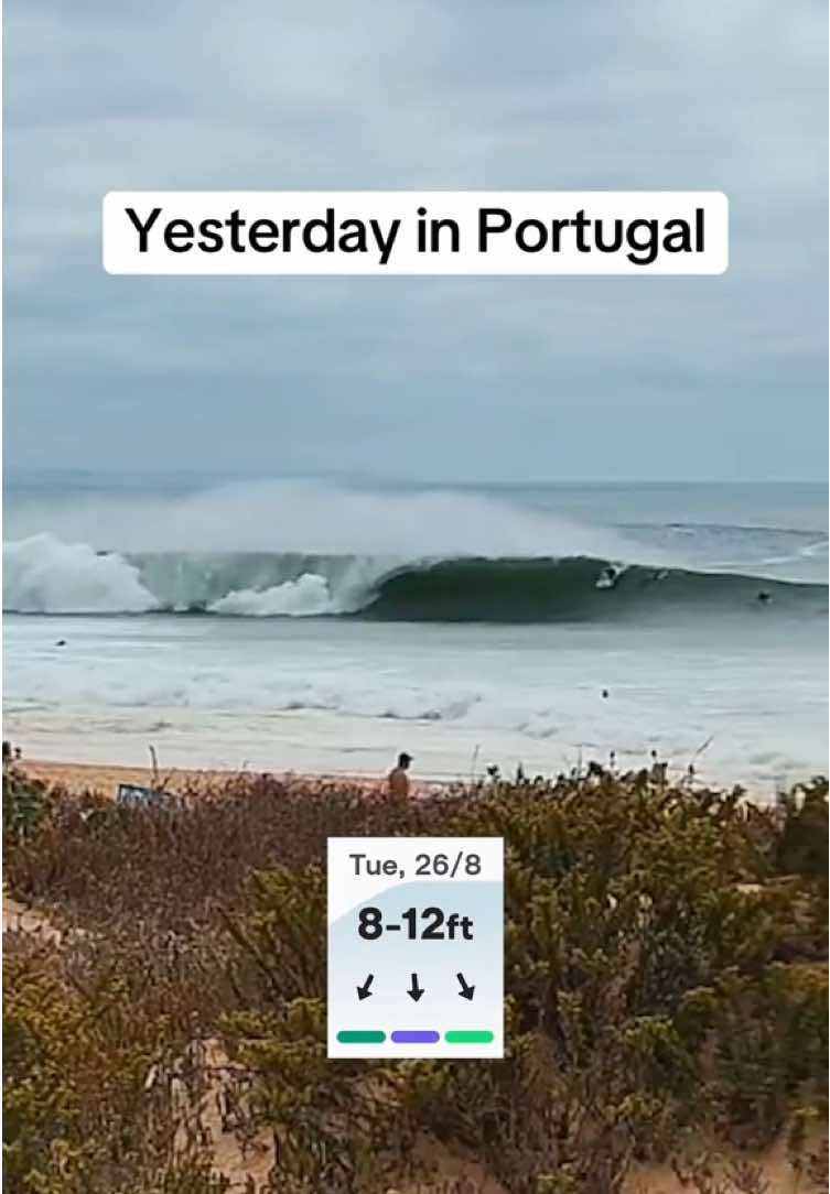 There’s a few spots you could make a case for being the place to be for the #Erin swell yesterday. Portugal’s premier beachie possibly being one of them!  Have a flick through our #surflinecamrewind feature to spot a few more.  #hurricane #swellevent 