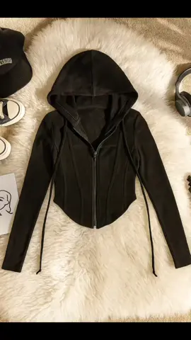 Hoodie Crop top Wanita Kerenn dan simpel gini loo di bawah 50rb lagi😻😻 #hoodiecrop #atasanwanita #hoodiezipper #hoodiewanita #atasanwanitamurah 