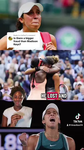 Replying to @L3sPau1 I don’t know if I’d call Madison Keys a fraud… I usually call her a choke artist.. Respectfully! 😅. She masterfully finds ways to lose despite being highly skilled and capable. She plays with so much anxiety on the big stages, which I can relate to. That’s why I was glad she finally got that Aussie Open title - she needed it. #tennistiktok #tennis #tennisplayer #sportstiktok #unpopularopinion 