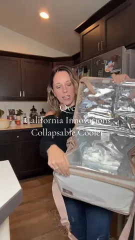This collapsable cooler by California innovations sold by QVC is one of my favorite travel must haves! @QVC, Inc #qvc #cooler #travelmusthaves #tiktokshoplabordaysale #tiktokshopcreatorpicks 