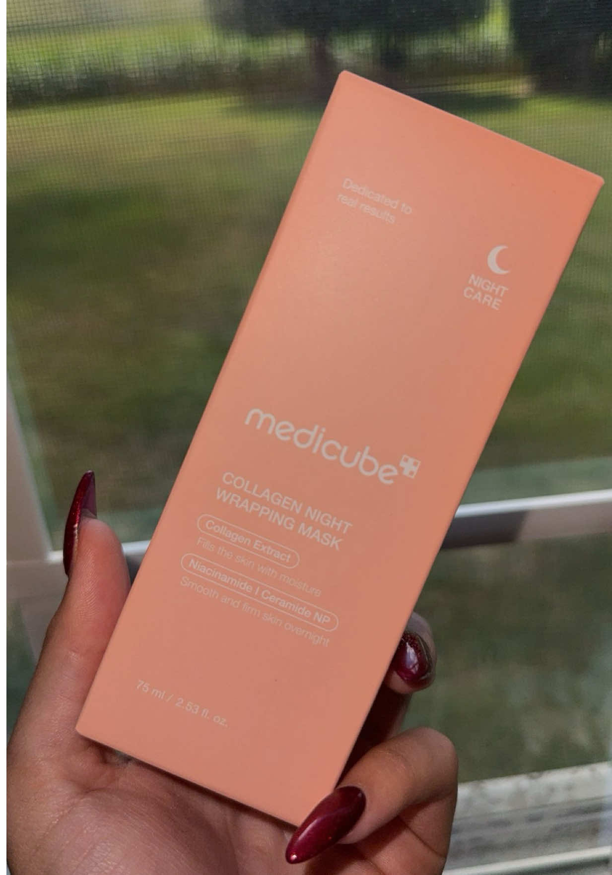Collagen Night Wrapping Mask with Medicube 🩷 #fyp #skincare #peeloffmask #medicube 