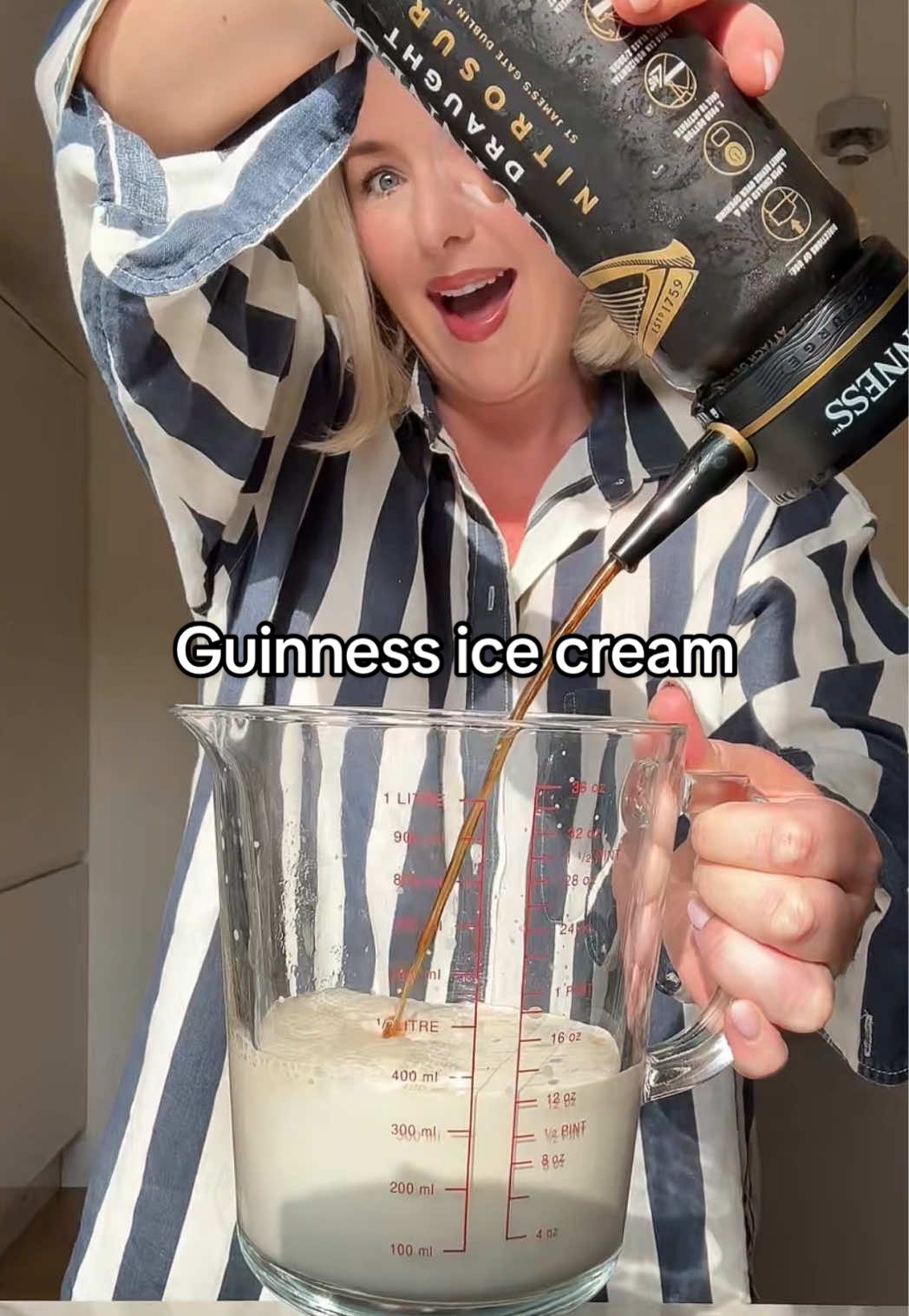 Replying to @veronikainmars Joe’s dream ice cream flavour made in our @Ninja UK Swirl ☘️ we were gift ed this as part of a previous brand partnership but it’s genuinely our favourite kitchen gadget now ☺️ #ninjaswirl #guinnessicecream #guinness 