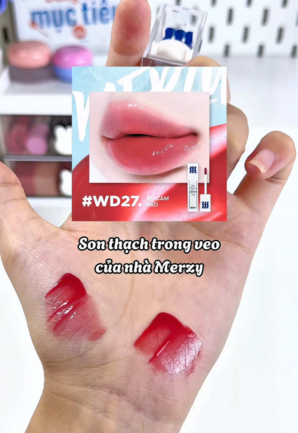 Son tint bóng trong veo của Merzy #camshopi #tiktok #son #sonmoi #merzy 