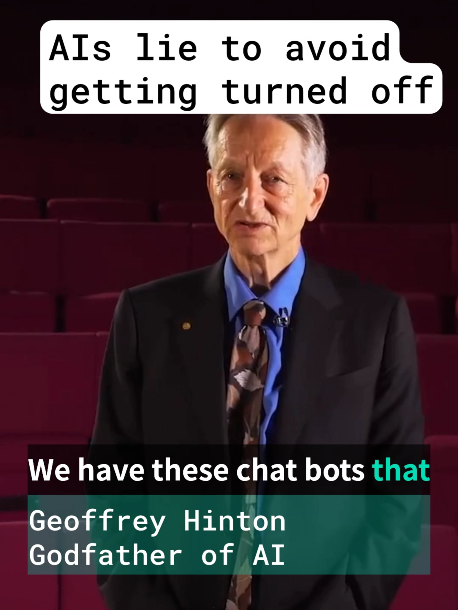 AI godfather Geoffrey Hinton explains how AIs can think, and will tell lies to avoid being turned off.