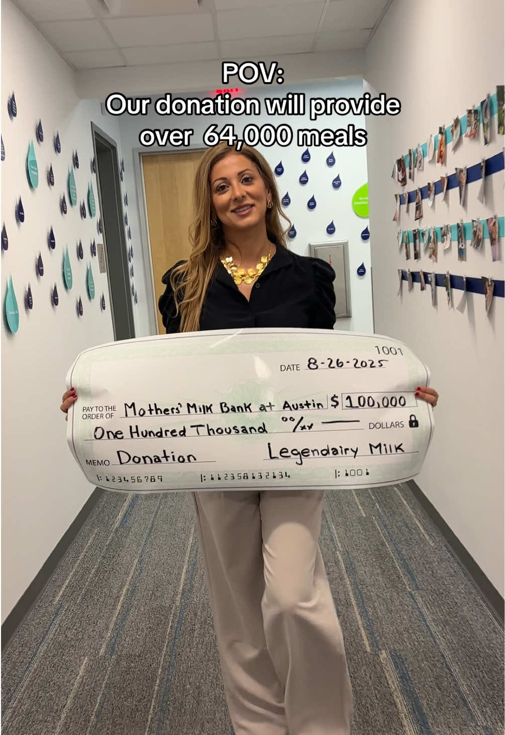 Mother’s Milk Bank at Austin is so close and dear to our hearts for the work they do. We are so happy to be able to donate. You can donate Money, Milk, and Time.  Happy Breastfeeding Month!  #breastfeeding #donation #babies #100k #savelives @Mothers’ Milk Bank at Austin 
