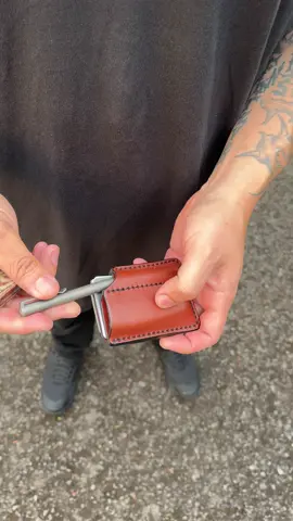 It’s the next level wallet, Mini Bandit 2.0! Custom order your made in the USA wallet at www.taleofknives.com  From start to finish, we commit to the art of #leathercraft #leather #wallet #wallets #SmallBusiness 