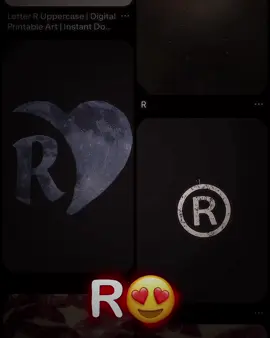 #R #r #letter 