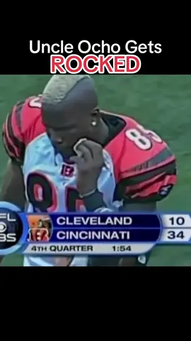 (2006) No flags 🟨 The slow mo was CRAZY 🤕#football #ocho #bonelessankles #ochocinco #chadjohnson #cincinnati #bengals #cincinnatibengals #unc #rocked #browns #cleveland 