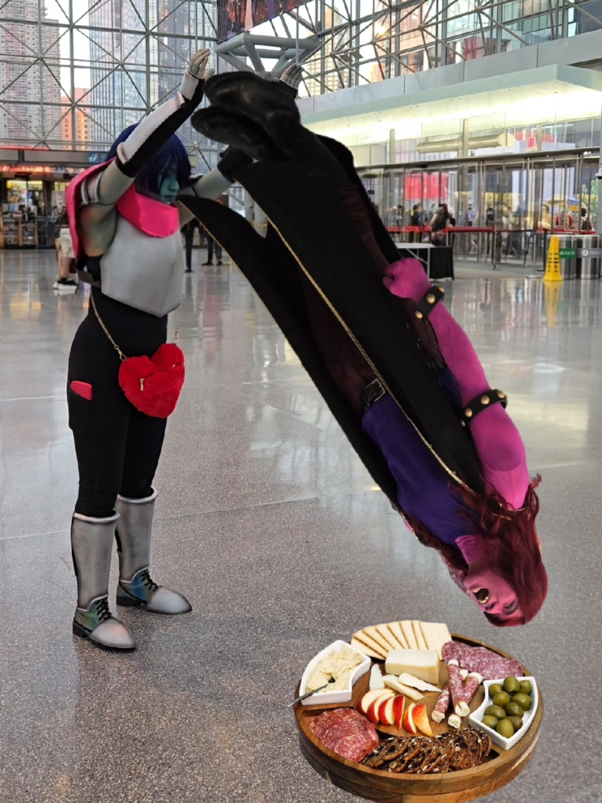 susies idea 🦕  @toons ✌ as Kris #deltarune #susie #kris #deltarunecosplay 