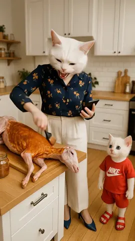 The cost of carelessness: A mother lose baby.#cat #mysterycat #cutecats #ai 