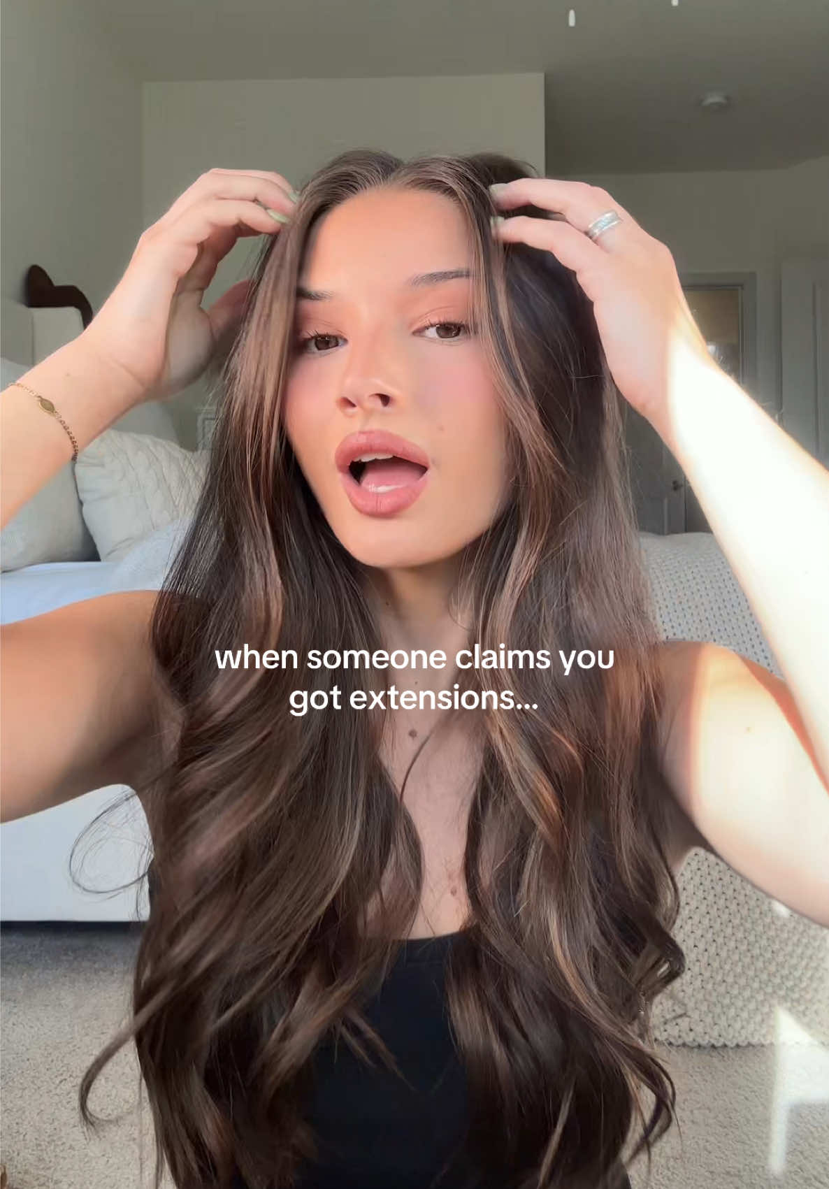 No extensions here sir👍🏼 that’s on keeping your hair healthy despite using heat constantly  #healthyhair #extensions #hairgrowthjourney #hairhealth #hairgrowthtransformation 