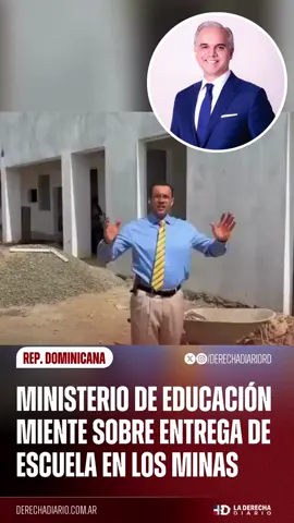 🇩🇴 | El Ministerio de Educación mintió al asegurar que la escuela de San Vicente de Paul estaba terminada y entregada. Al inicio de clases, la realidad es que el plantel sigue en construcción y en plena remoción, dejando a los estudiantes sin el espacio prometido.