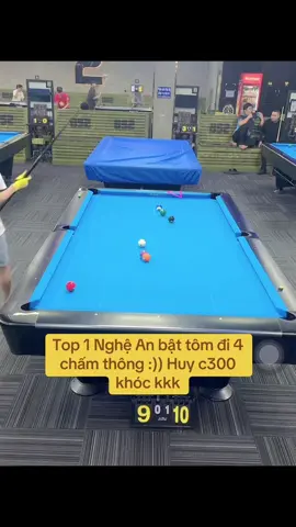 Top 1 Nghệ An bật tôm đi 4 chấm thông :)) Huy c300 khóc kkk #billiards #huyc300 #xuanna #xuhuongtiktok #trendingtiktok 