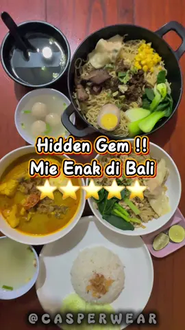 HIDDEN GEM !!! Mie Terenak di Bali👍 Asli bikin nagihh .. Recommended ⭐️⭐️⭐️⭐️⭐️ Wajib coba !! Menu yang kupesan : • Mie hongkong special sapi • Mie lebar ayam cincang • Nasi Kari Ayam 📍Master Mie Jln.Majapahit No.61E #fyp #miehongkong #kariayam #kulinerbali #kulinerdenpasar @Master Mie 
