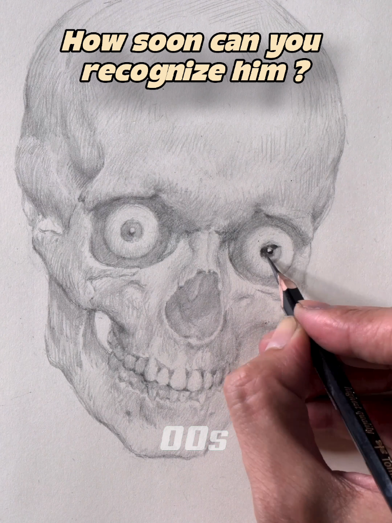 How soon can you recognize   him?  #anatomydrawing #drawing #art #pencilart #drawingtutorial 