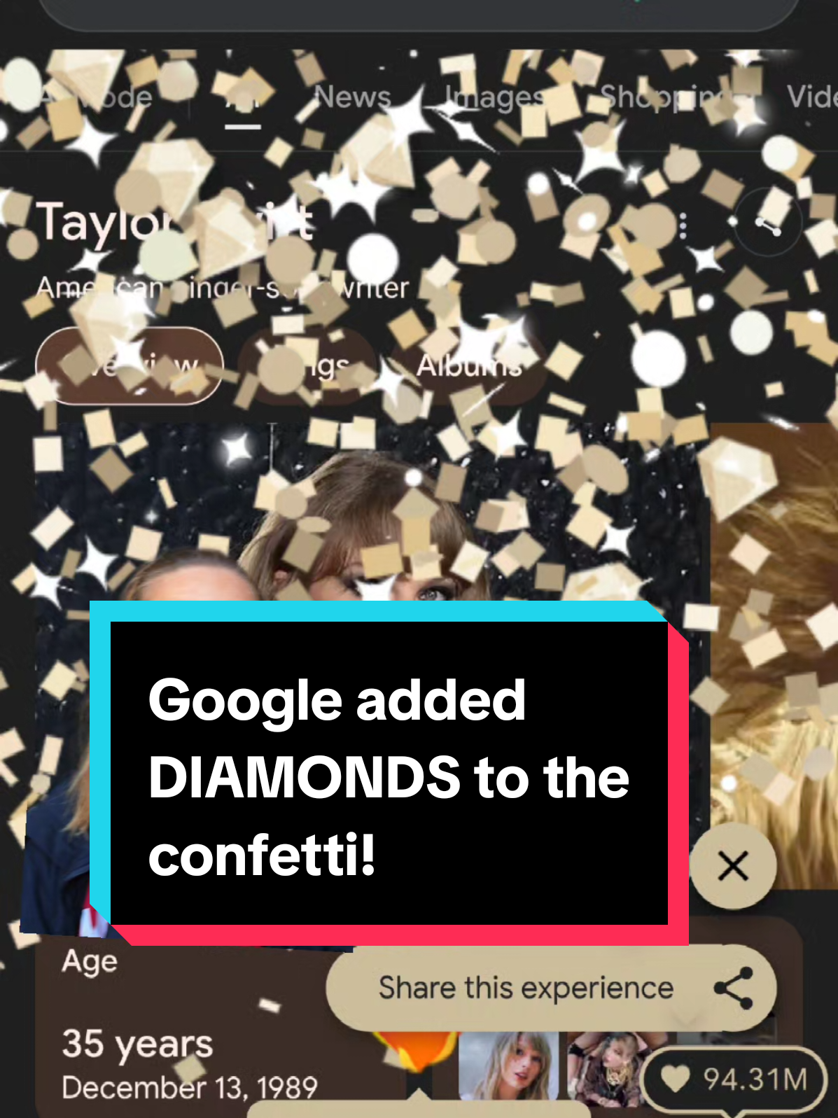 Google is the ultimate swiftie 💅🫶💍 #taylorswift #traviskelce #google #swiftie #swifttok 