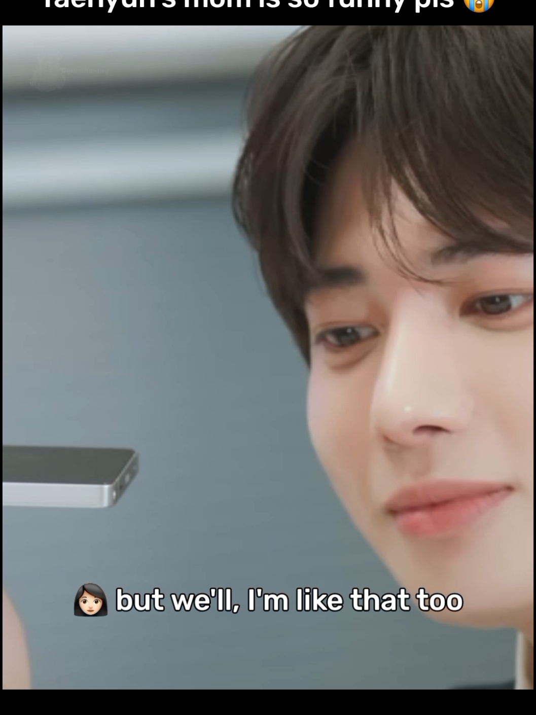 How the Convo went from funny to emotional 🥹 TAEHYUN mom's the cutest  #txt #taehyun #tiktok 