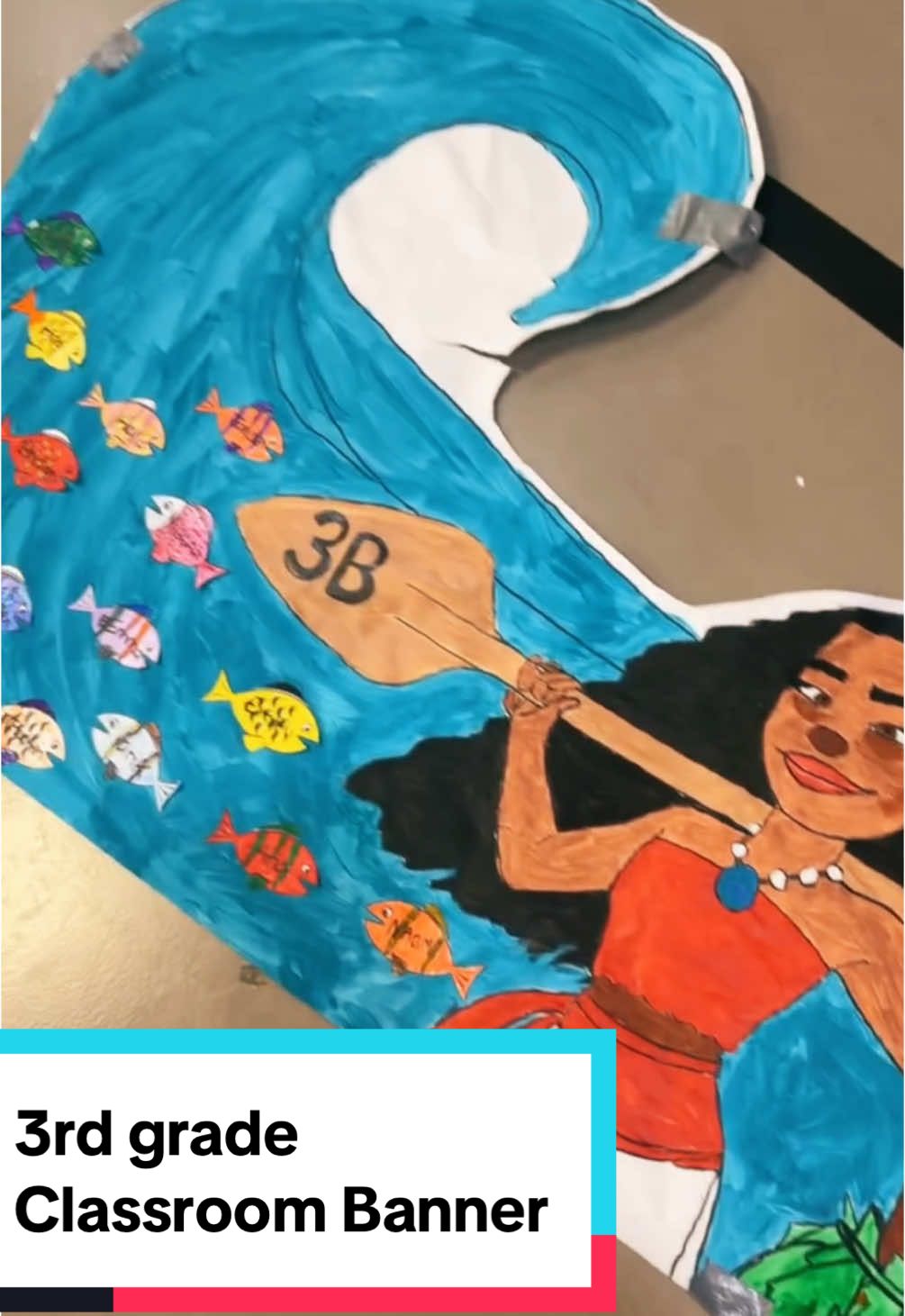 #thirdgrade #classroomdecor #moana 🌊🐠🏝️🐚 . #classroombanner #bannerideas #3rdgradeteachers  ##elliesheen #backtoschool 