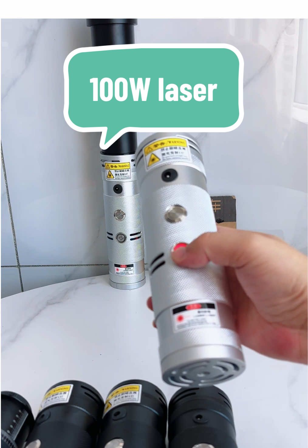 100W laser ignition #tiktok #laser #DIY #laserigniter #pump #laserlight 