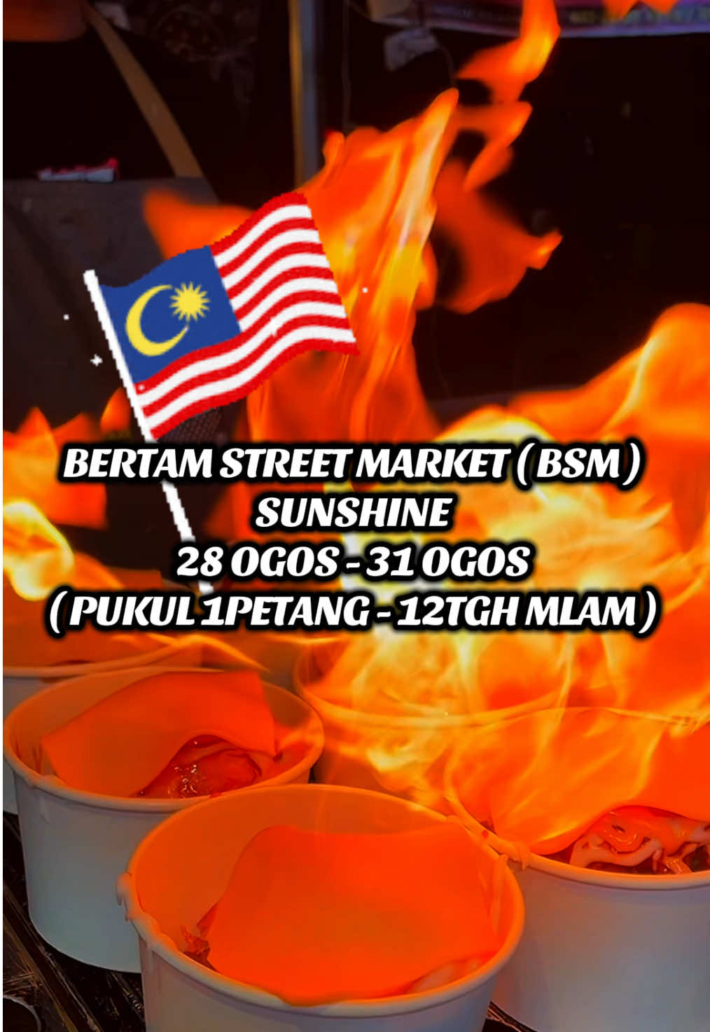 JANGAN LUPA SINGGAH BOOTH KAMI DI @Bertam Street Market   KASI PERUT MERDEKA DENGAN RASA !  MERDEKA ! 🇲🇾