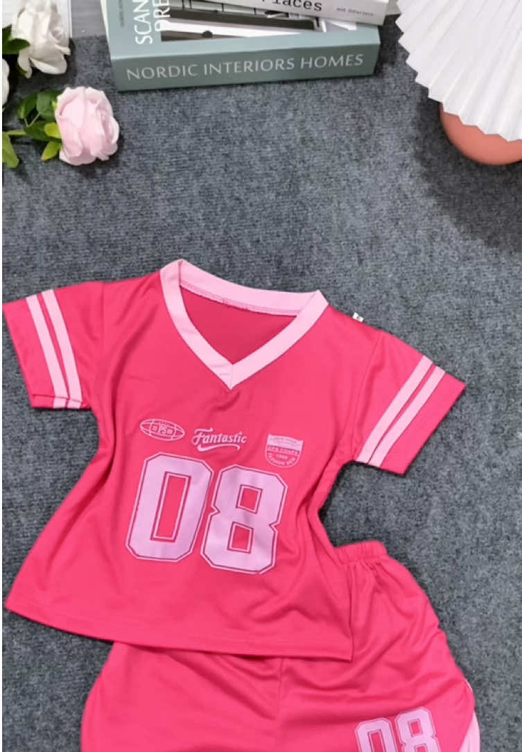 Set thể thao thun cotton cho bé gái #dohottrend #thoitrangchobe #xuhuong #dochobegai #combo4bo 