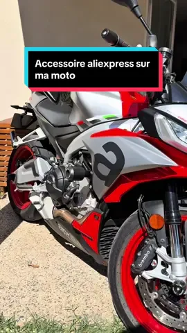 Tous les accessoires AliExpress sur ma moto ! 😱 #moto #aliexpress #aprilia #tuono660 #motard 