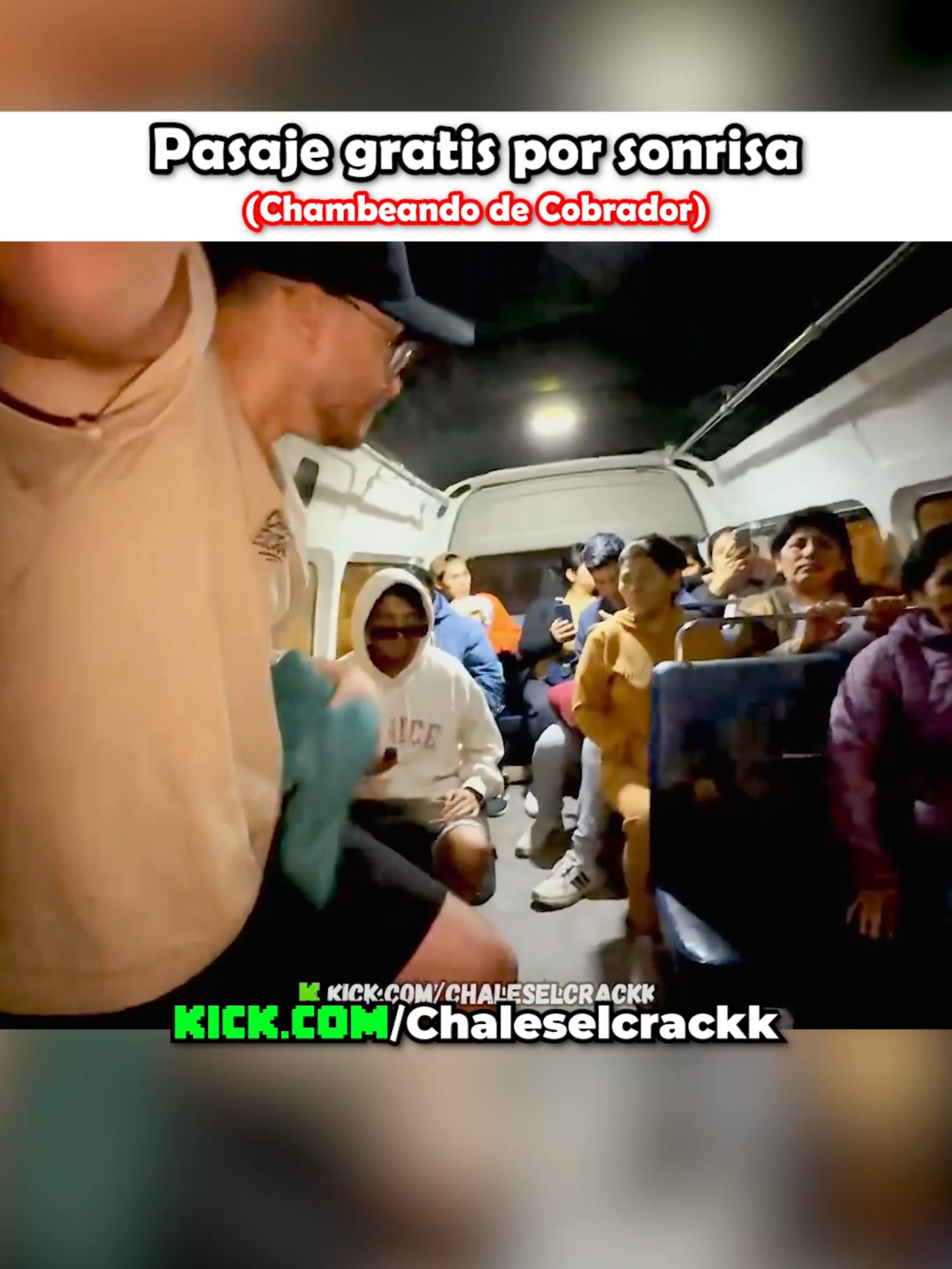 Pasaje gratis por sonrisa #chales #chaleselcrack #peruanos #peru🇵🇪 #perú #kickperu