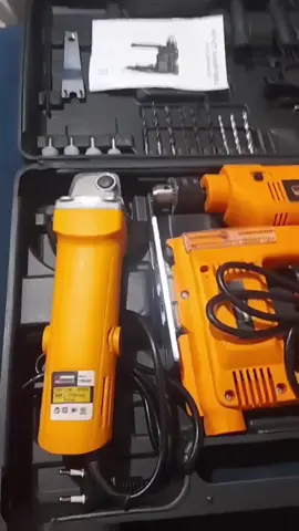 Dê uma olhada em 110V/220V KIT Furadeira Parafusadeira E Lixadeira Esmerilhadeira E Serra Tico Tico Com Peças E Maleta. #furadeira #serra #esmerilhadeira #ticotico 