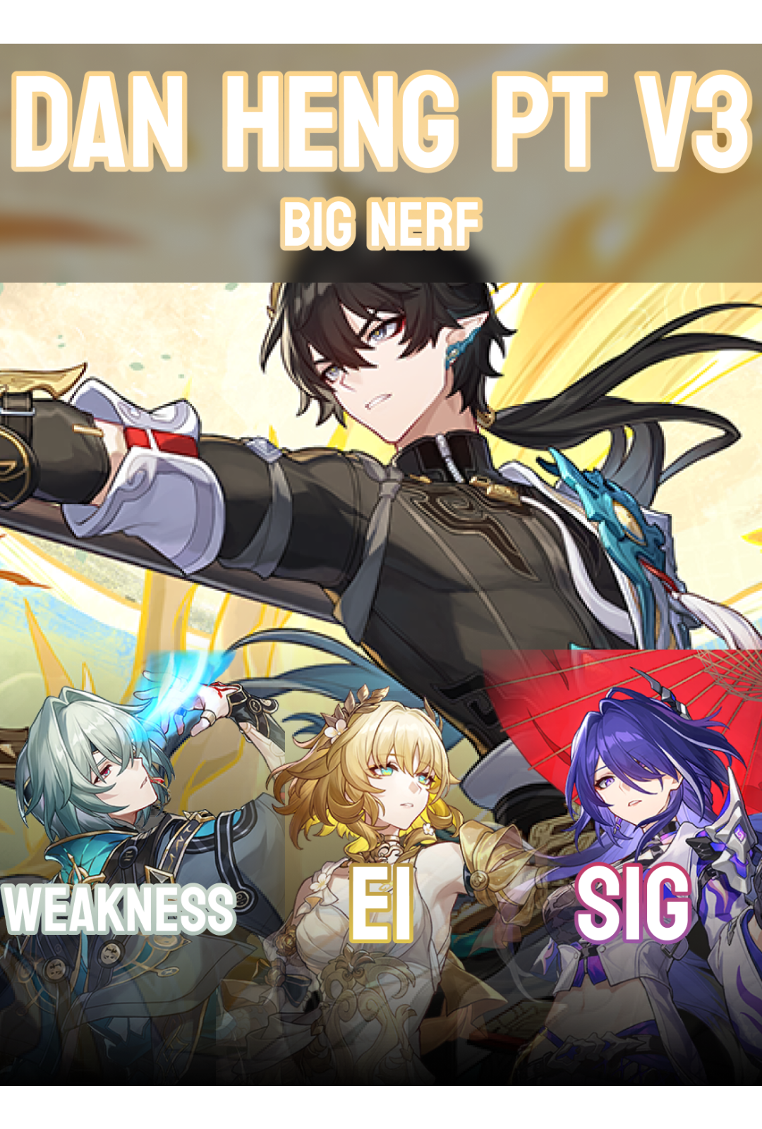 [HSR 3.6v3] Dan Heng PT nerf | тгк: unlimited_beta_works Idk why they're doing this... Do they think, that Sunday+Dan Heng PT combo is broken? If so, they're dumb, T2 Character now If you don't understand, now, Souldragon attacks count as Dan Heng PT attack, not the 
