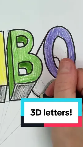It’s perspective letters week and fourth and fifth grade! Student artwork at the end! #perspective #artclass #elementaryschool #school #howtodraw 