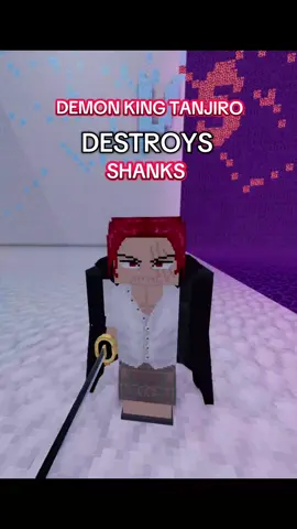 Tanjiro Vs Shanks #onepiece #shanks #tanjiro #demonslayer #ктосильнее #аниме #майнкрафт 