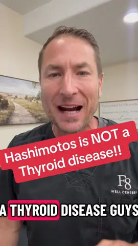Hashimoto’s is not a thyroid disease. It is an autoimmune disease and no amount of levothyroxine will ever fix that. #DrBenGalyardt #drben #F8wellcenters #f82bhealthy #hashimotos #levothyroxine #thyroid #autoimmunedisease #pots 
