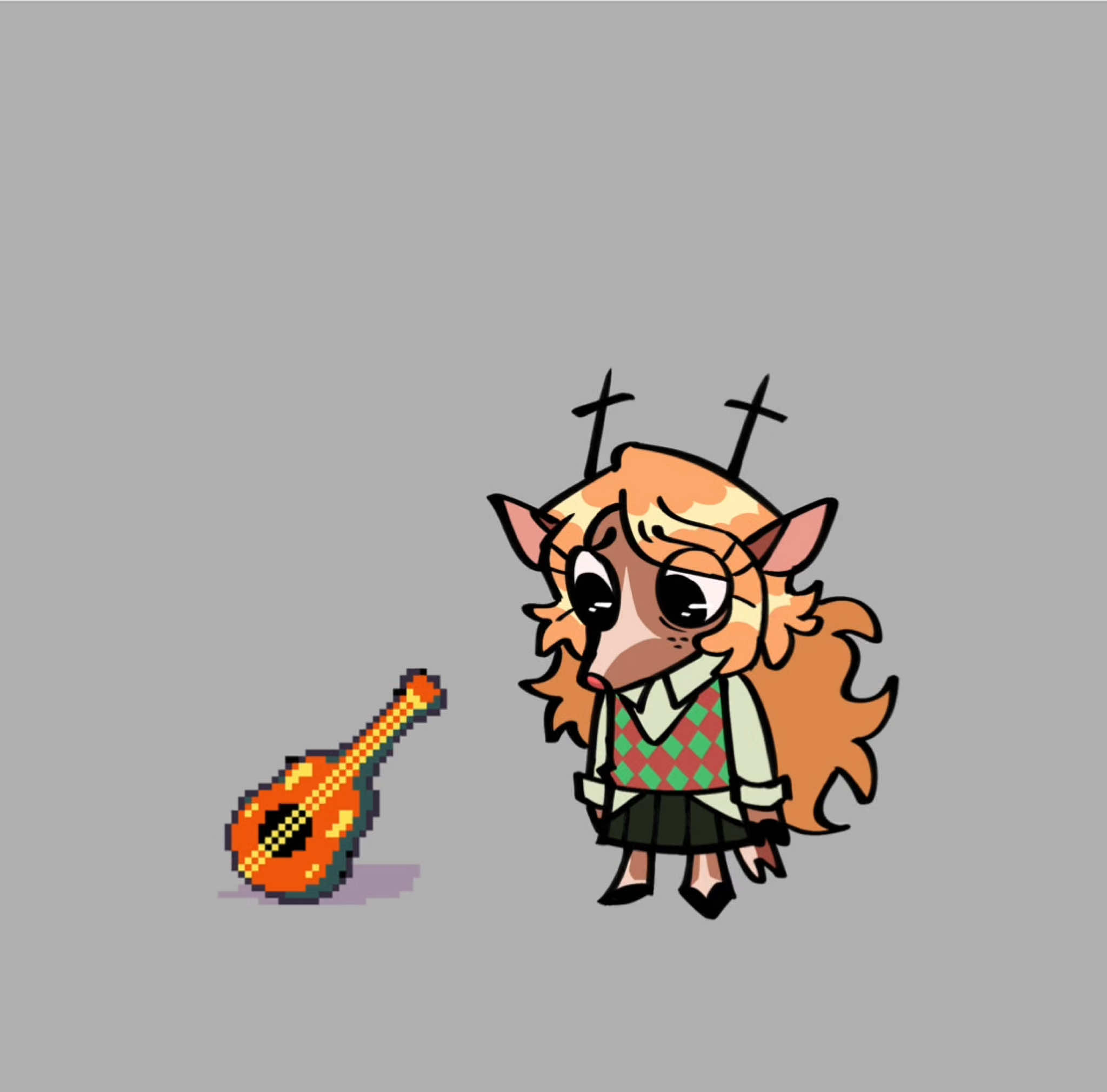 Is she like some sort of lost girl or something  #deltarune #noelleholiday #decemberholiday #dessholiday #noelledeltarune 