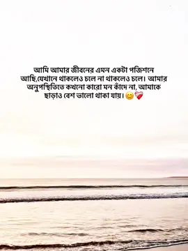 আমি আমার জীবনের এমন একটা পজিশনে  আছি,যেখানে থাকলেও চলে না থাকলেও চলে। আমার  অনুপস্থিতিতে কখনো কারো মন কাঁদে না, আমাকে  ছাড়াও বেশ ভালো থাকা যায়।😊❤️‍🩹 . . . . . #foryou #foryoupage #fyp #vairal #unfrezzmyaccount #ranga_8 @TikTok 