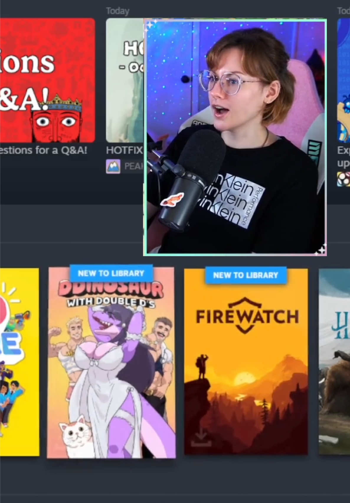 never let them see your steam library. 🦖 #dinosaur #gamingmemes #streamclips #gamingclips #fyp 