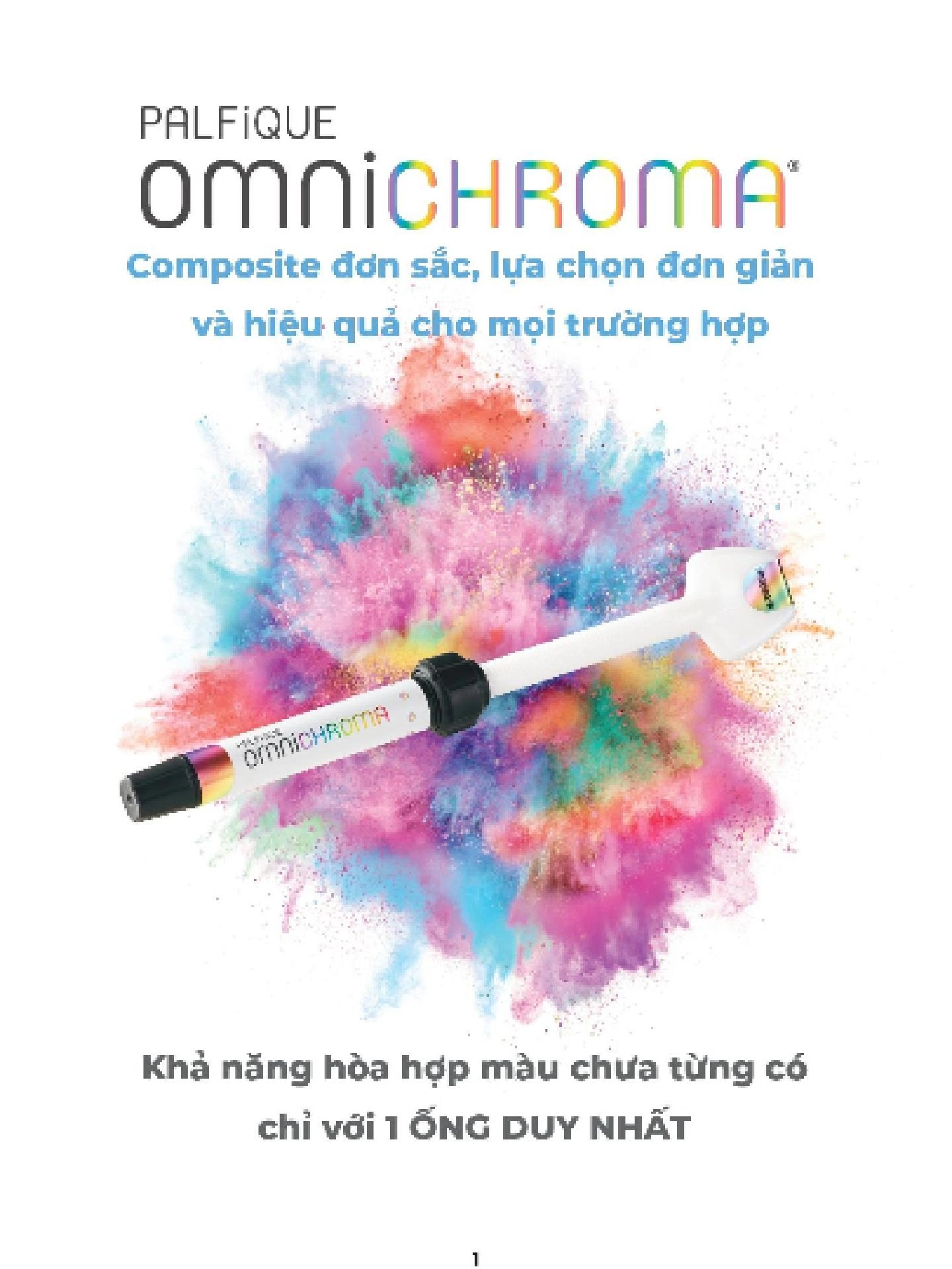 Bác sĩ còn đang tốn hàng chục ống composite để phối màu? 👉 Chỉ cần 1 ống Tokuyama Omnichroma – giải pháp composite không cần shade đầu tiên trên thế giới. ✔️ Khớp màu từ B1 – A2 – C4 ✔️ Tiết kiệm chi phí, thời gian và kho bãi ✔️ Hiệu ứng tắc kè – thẩm mỹ tự nhiên tuyệt đối ✨ Omnichroma – Một màu cho tất cả ca lâm sàng. Bác sĩ đã sẵn sàng trải nghiệm chưa? #Omnichroma #Tokuyama #CompositeNhaKhoa #ChameleonEffect #MộtMàuChoTấtCả #NhaKhoaThẩmMỹ #DentistryVietnam #BácSĩNhaKhoa