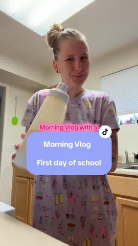 Pancakes is our first day of school tradition. #fyp #morningvlog #firstdayofschool #ditl #lilmama224 