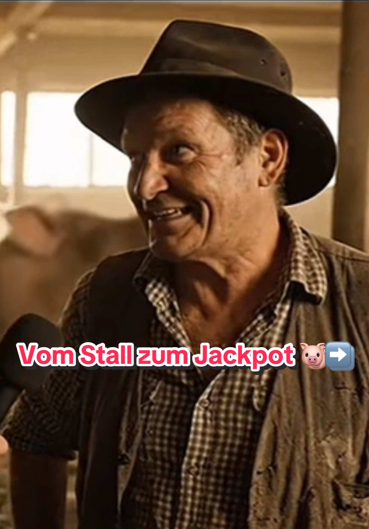 Beruf? Lotto-Gewinner. Schwein gehabt 😅🐖💰 #ai #fyp #bauer #interview #comedy 